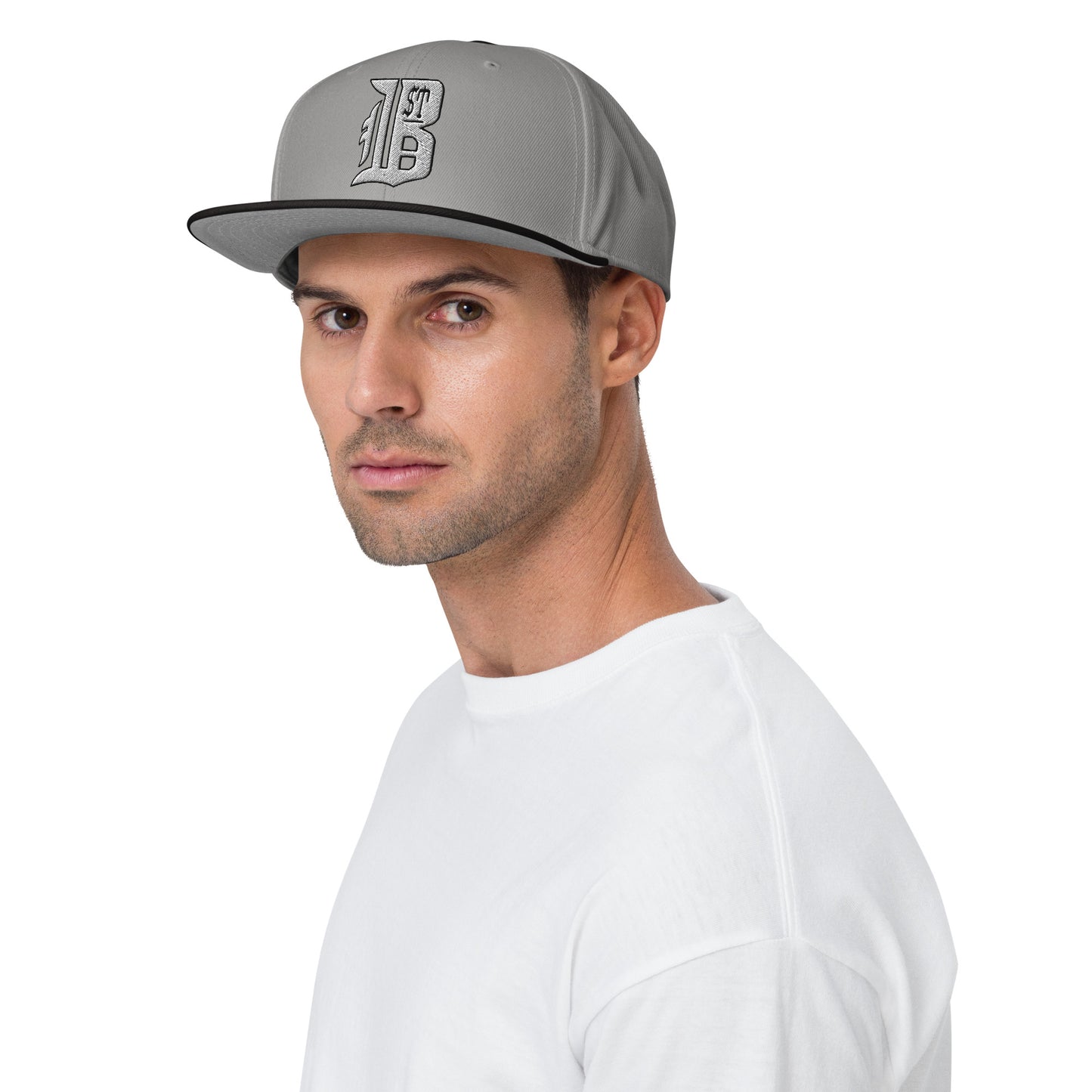 "1ST BALLOT" -- Snapback Hat (Embroidered White Design)