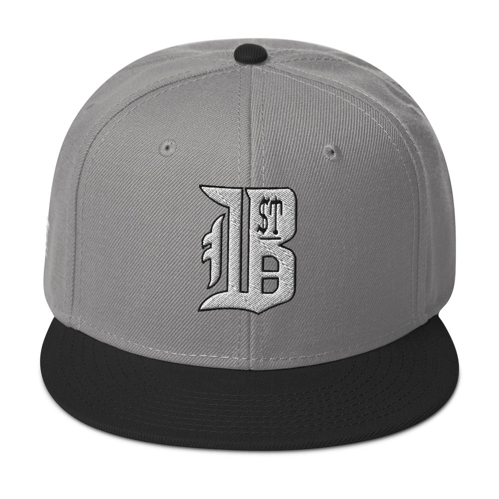 "1ST BALLOT" -- Snapback Hat (Embroidered White Design)