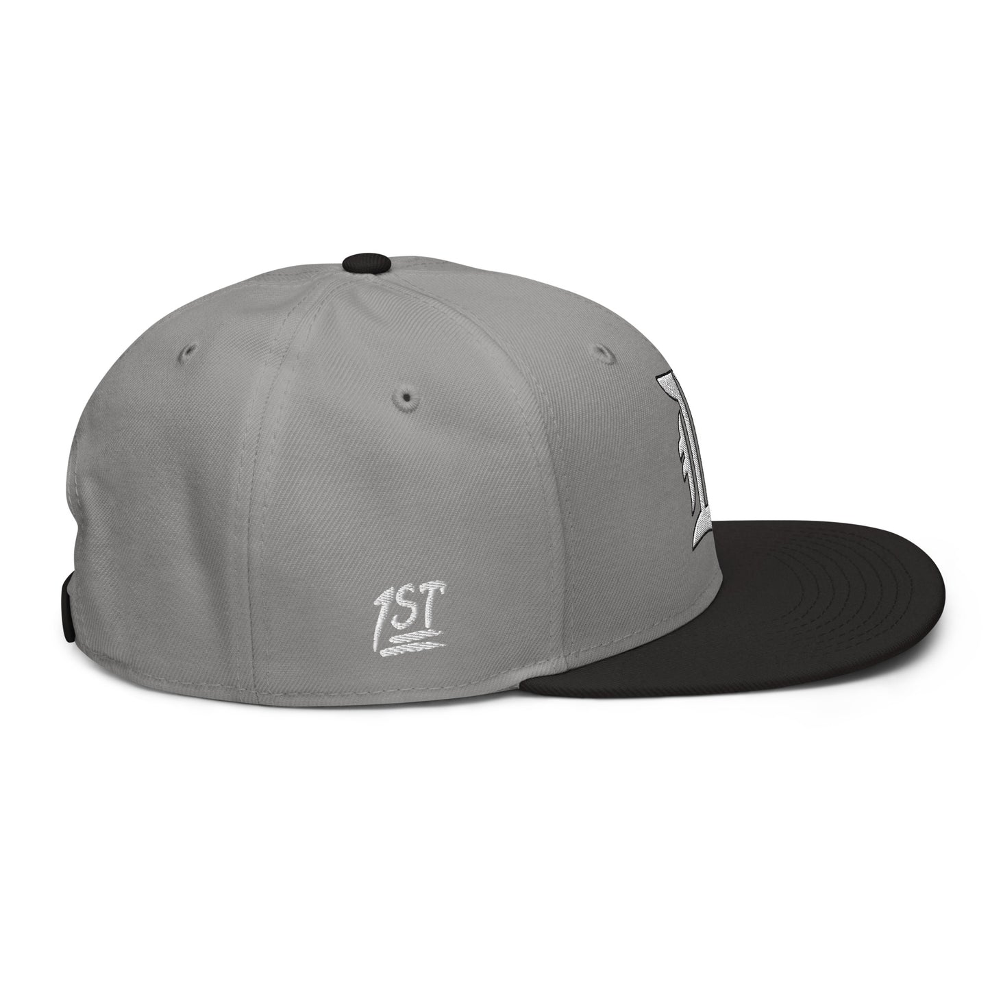 "1ST BALLOT" -- Snapback Hat (Embroidered White Design)