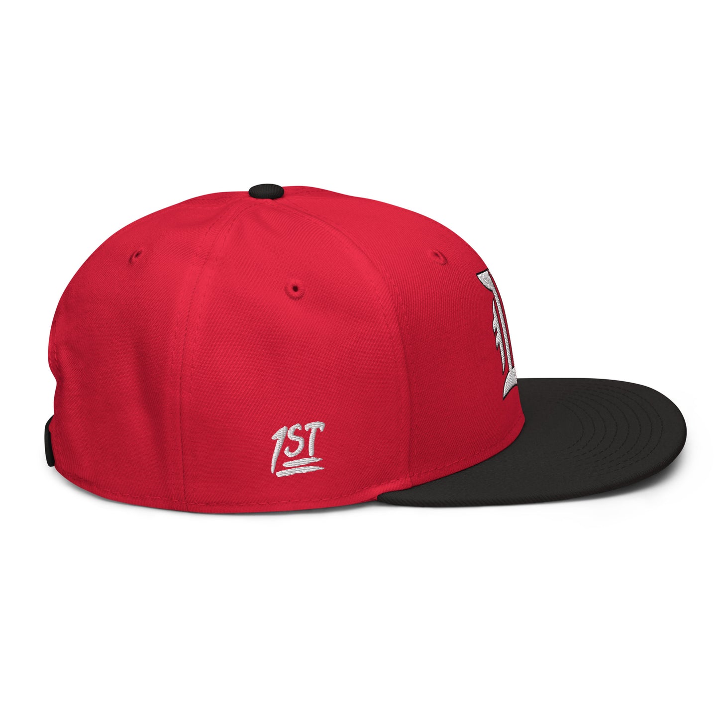 "1ST BALLOT" -- Snapback Hat (Embroidered White Design)