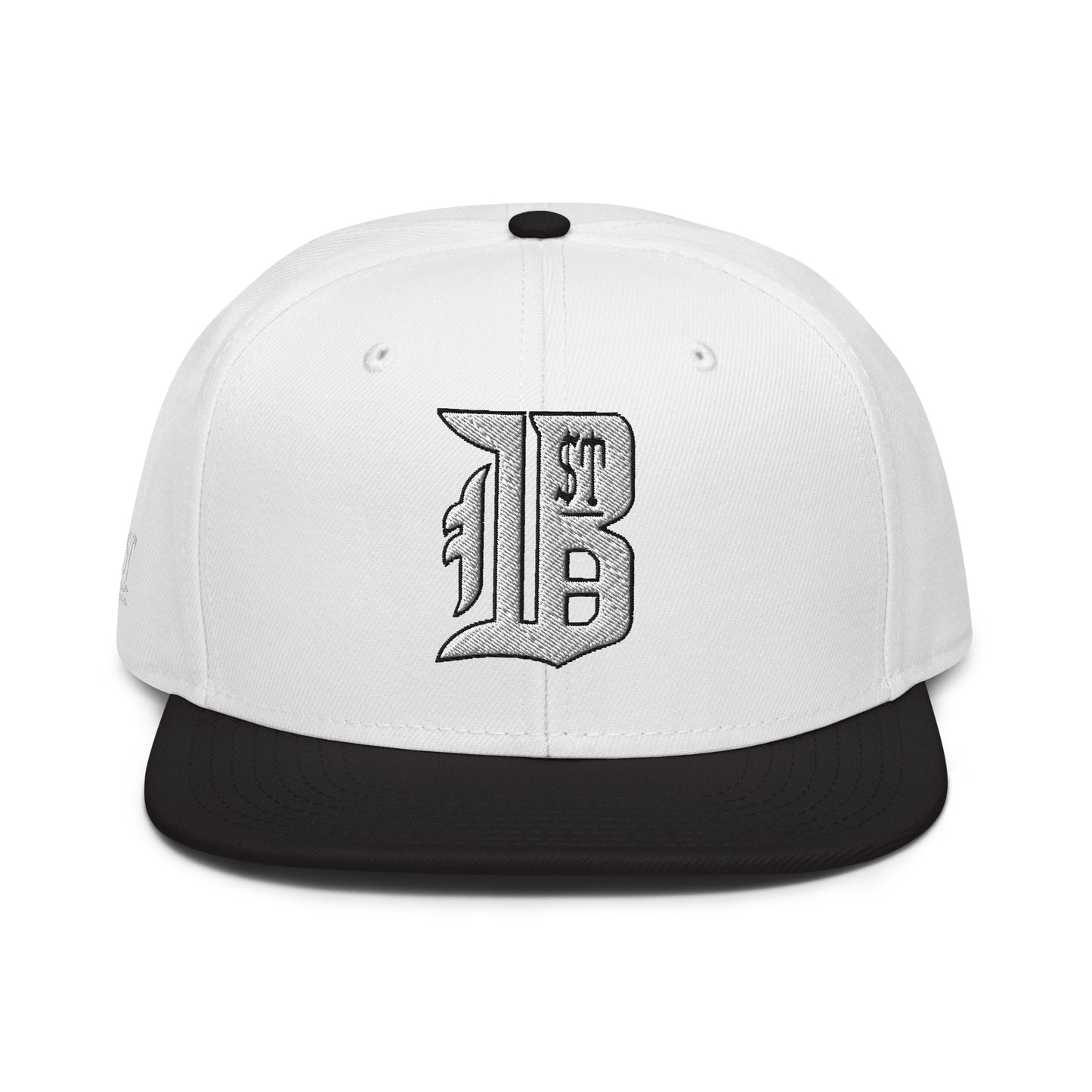 "1ST BALLOT" -- Snapback Hat (Embroidered White Design)