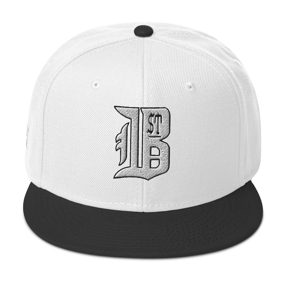 "1ST BALLOT" -- Snapback Hat (Embroidered White Design)