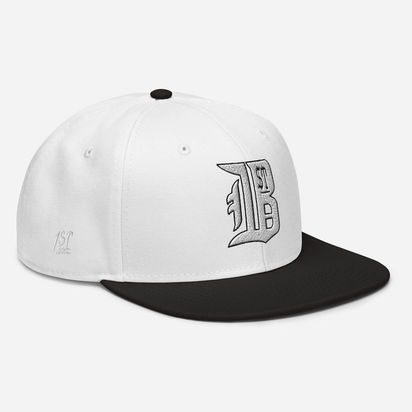 "1ST BALLOT" -- Snapback Hat (Embroidered White Design)