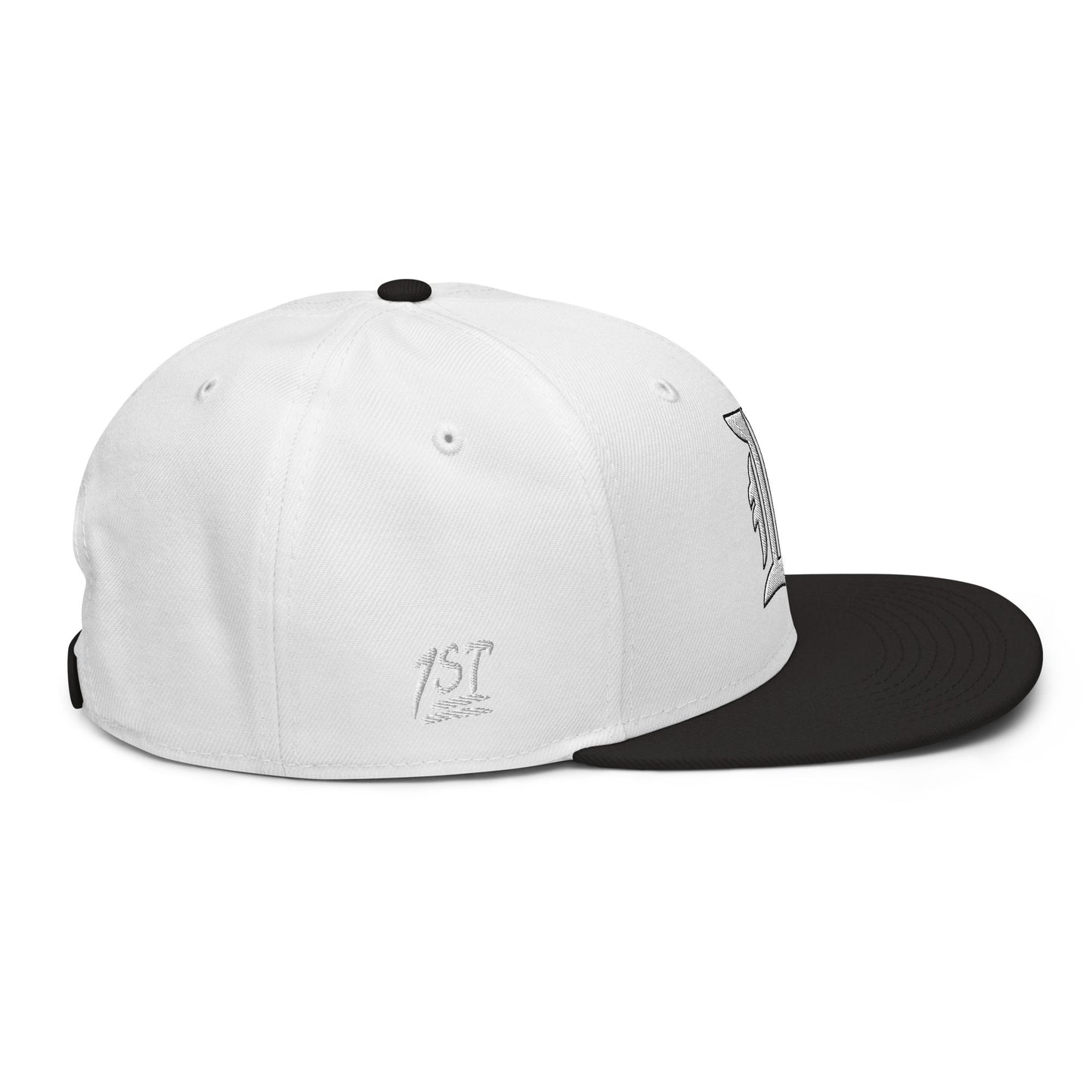 "1ST BALLOT" -- Snapback Hat (Embroidered White Design)