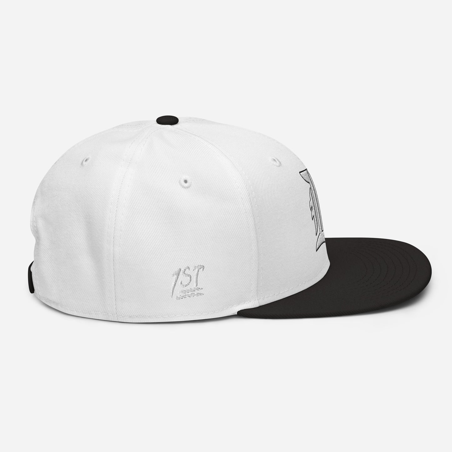 "1ST BALLOT" -- Snapback Hat (Embroidered White Design)