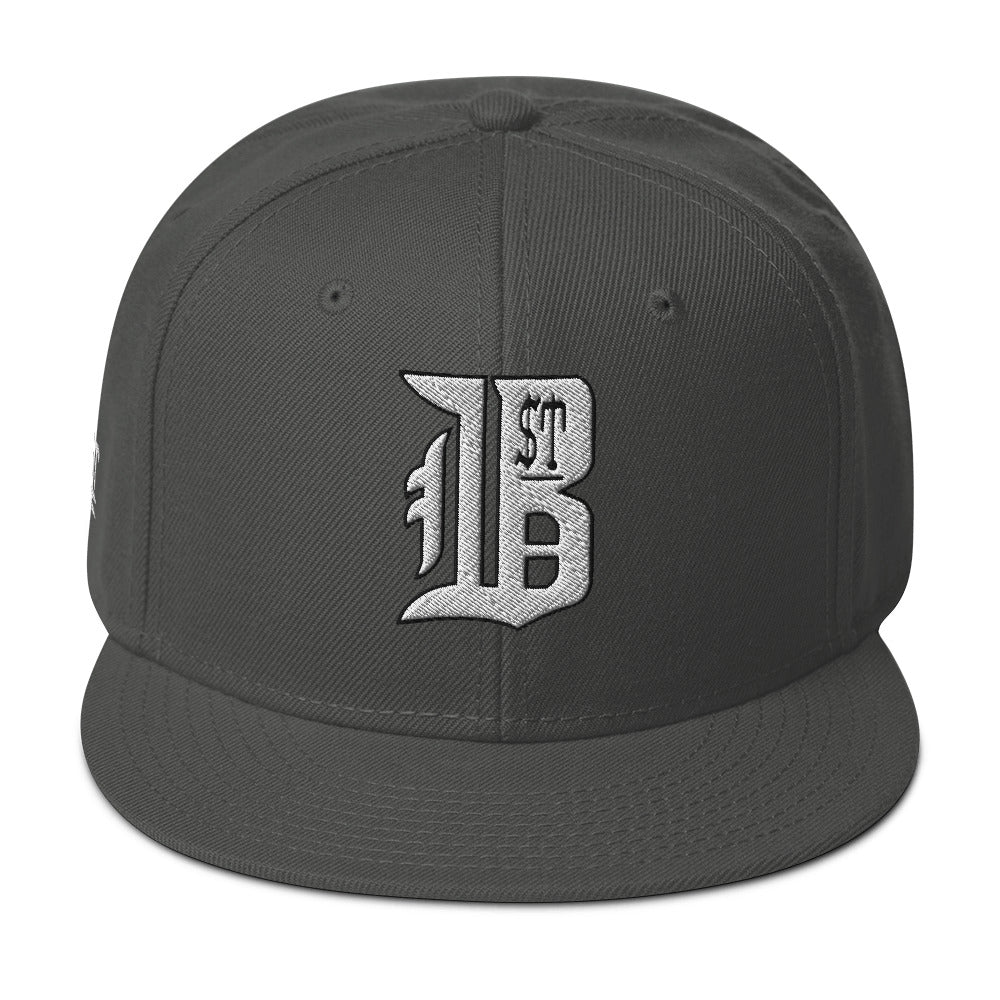 "1ST BALLOT" -- Snapback Hat (Embroidered White Design)