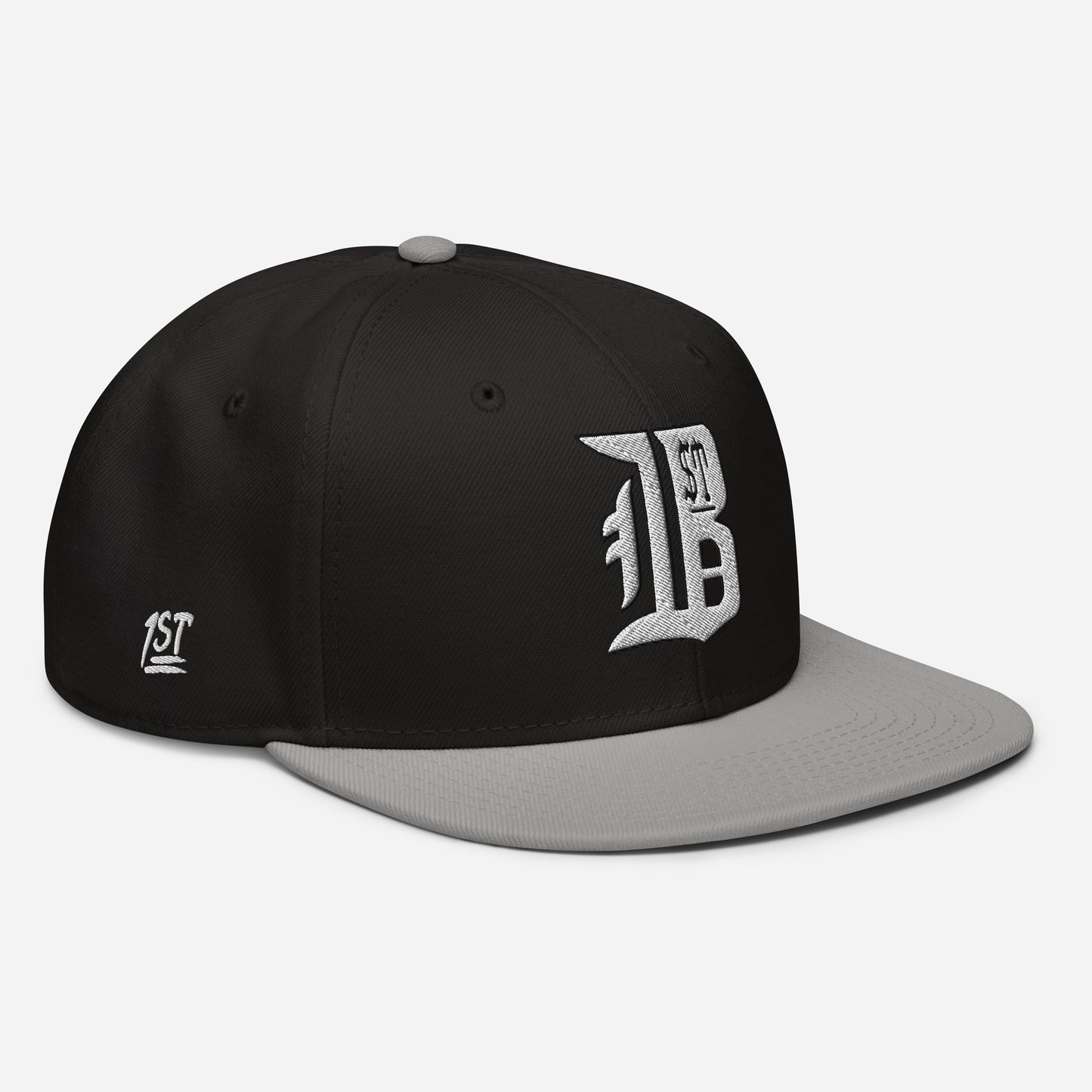 "1ST BALLOT" -- Snapback Hat (Embroidered White Design)