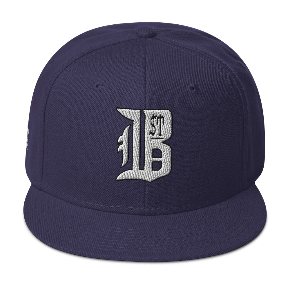 "1ST BALLOT" -- Snapback Hat (Embroidered White Design)