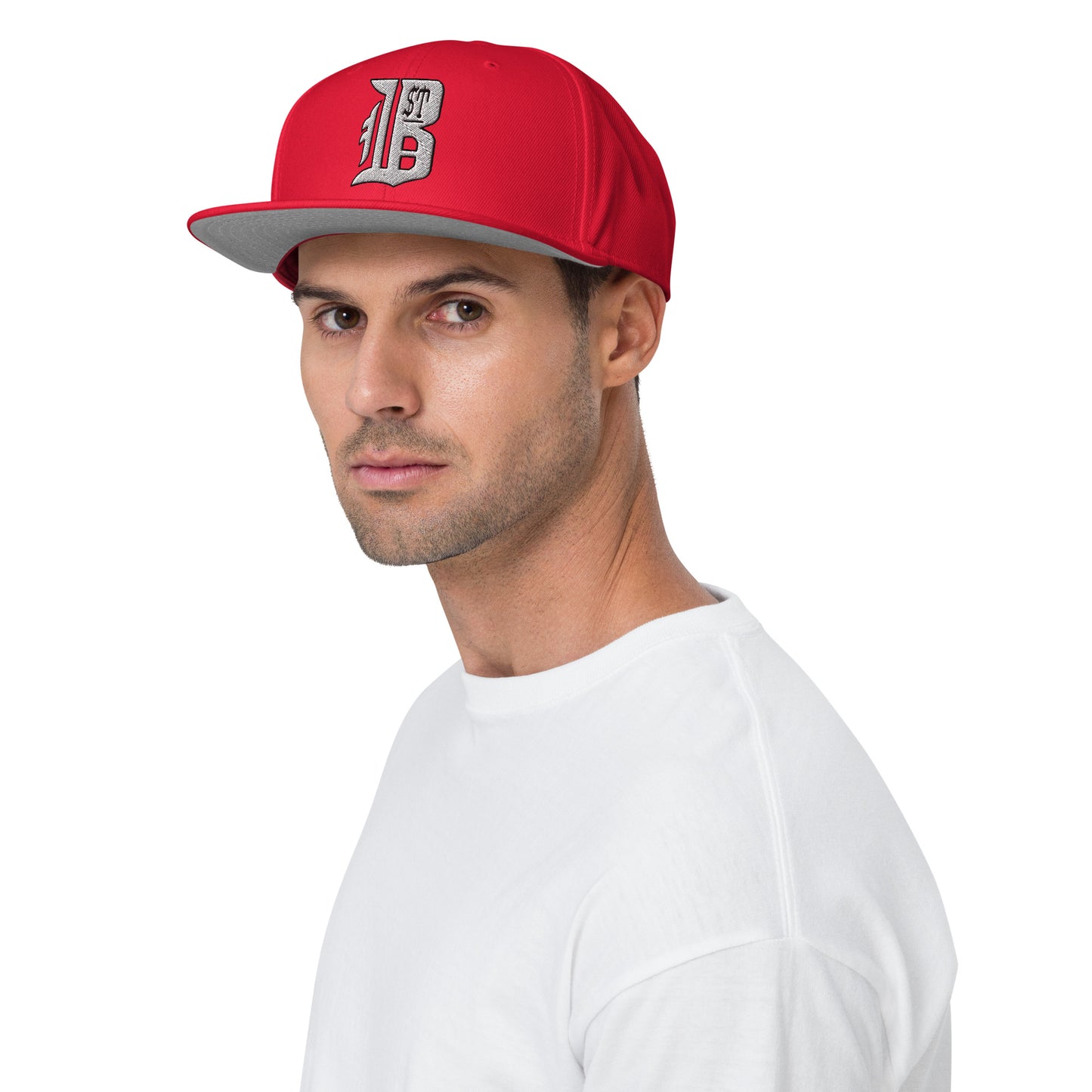 "1ST BALLOT" -- Snapback Hat (Embroidered White Design)