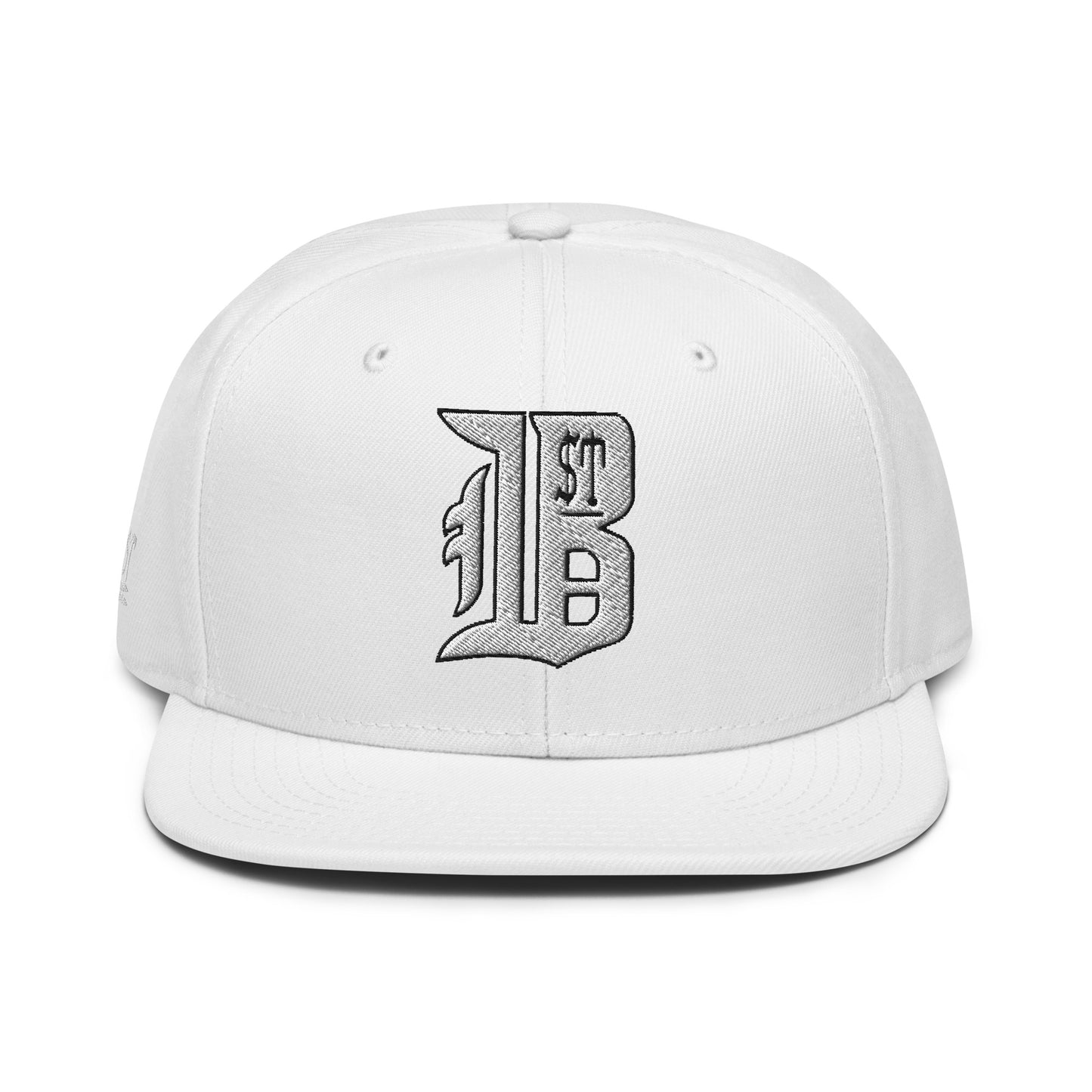 "1ST BALLOT" -- Snapback Hat (Embroidered White Design)