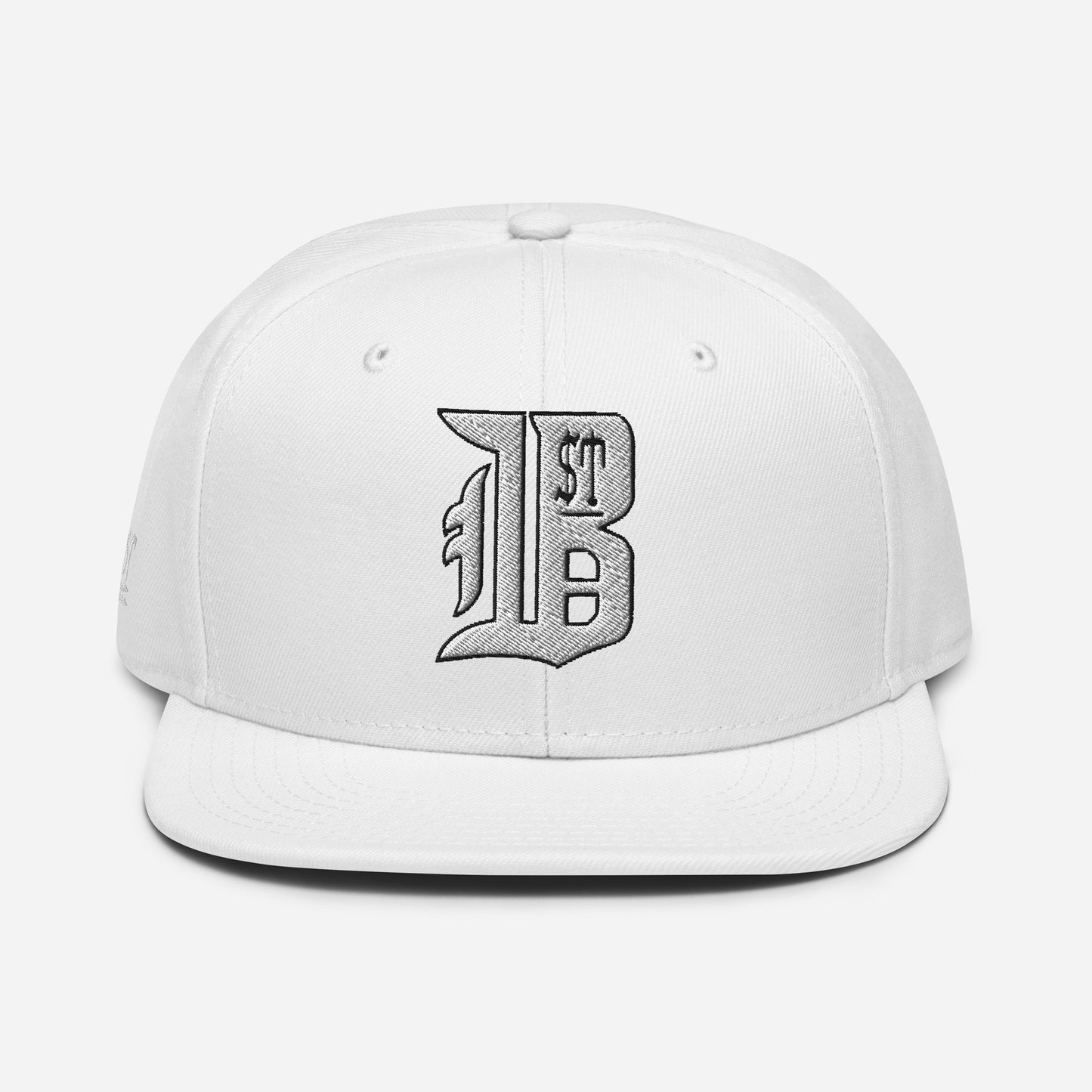 "1ST BALLOT" -- Snapback Hat (Embroidered White Design)