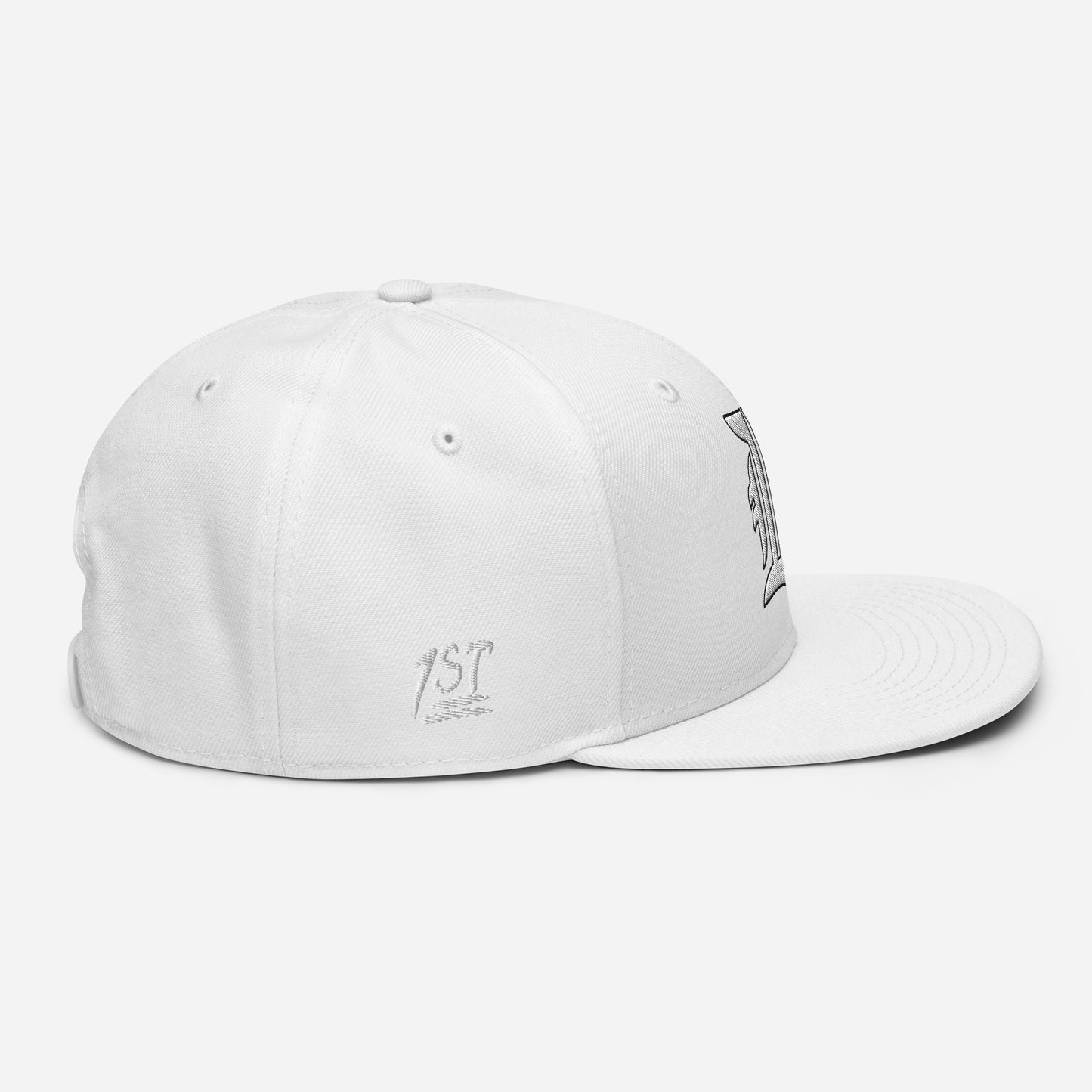 "1ST BALLOT" -- Snapback Hat (Embroidered White Design)